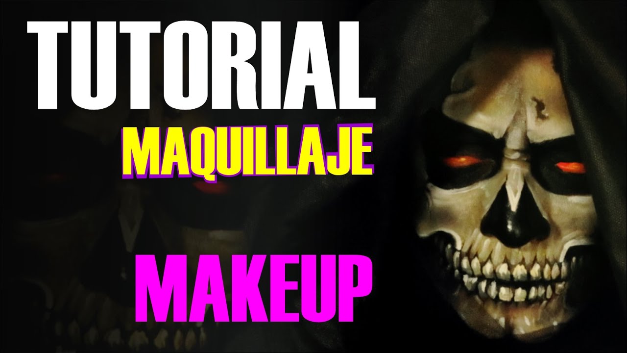 Maquillaje Calavera Paso A Paso, Con Aerógrafo Y Pincel / Skull Makeup Tutorial... Airbrush & Brush.