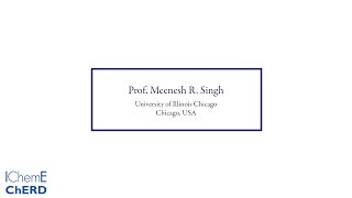 Prof. Meenesh R. Singh - Subject Editor - Chemical Engineering Research and Design