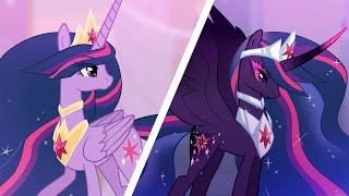 Twilight Sparkle and Everlight Everlasting- MLP Base Speedpaint [Head-Canon]