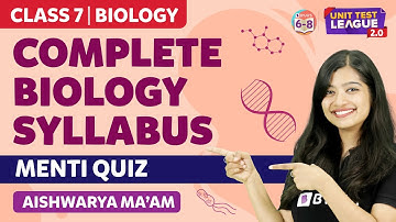 Class 7 Complete Biology Syllabus Unit Test 2.0 - Menti Quiz | BYJU