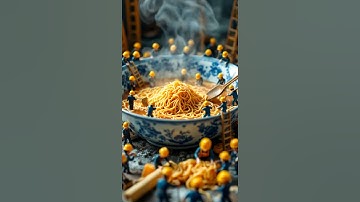 Tiny Workers Build Giant Ramen Bowl | Hyper-Realistic 8K Miniature World #travel #history