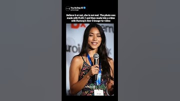 Believe it or not, she is not real. The photo was made with FLUX.1 and Runway