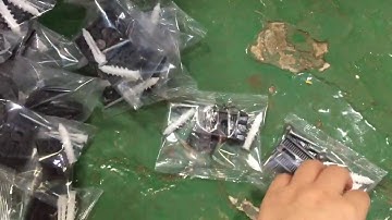 5 feeders plastic fittings counting packing machine