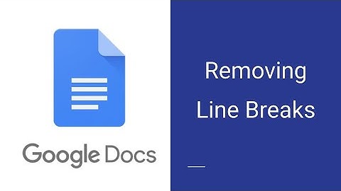 How to remove line breaks / paragraph breaks || google docs tips