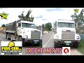 Hitekkleo trucks freightliner dump truck & international dump truck on road construction