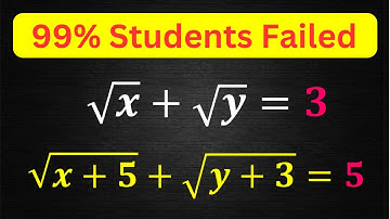 99% Students Failed | A Nice Math Olympiad Algebra Problem | Solving Radical Equations