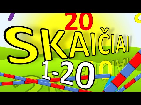 Video: Kaip suskaičiuoti iki 20?