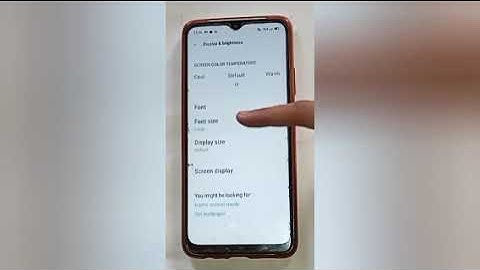 How to decrease font size in realme c15,decrease font size setting
