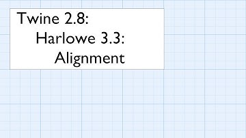 Twine 2.8: Harlowe 3.3: Introduction: Alignment