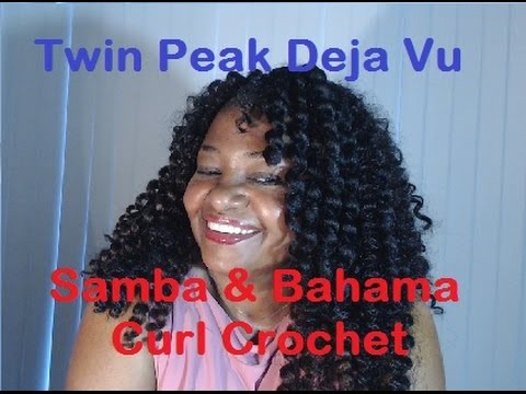 DEJA VU SAMBA & BAHAMA CURL CROCHET BRAIDS INSTALL REVIEW - YouTube