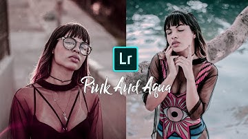 How To Edit Pink And Aqua - Lightroom Mobile Tutorial (Free Preset)