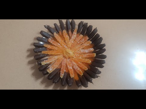 קליפות תפוזים מסוכרים מצופה שוקולד מריר