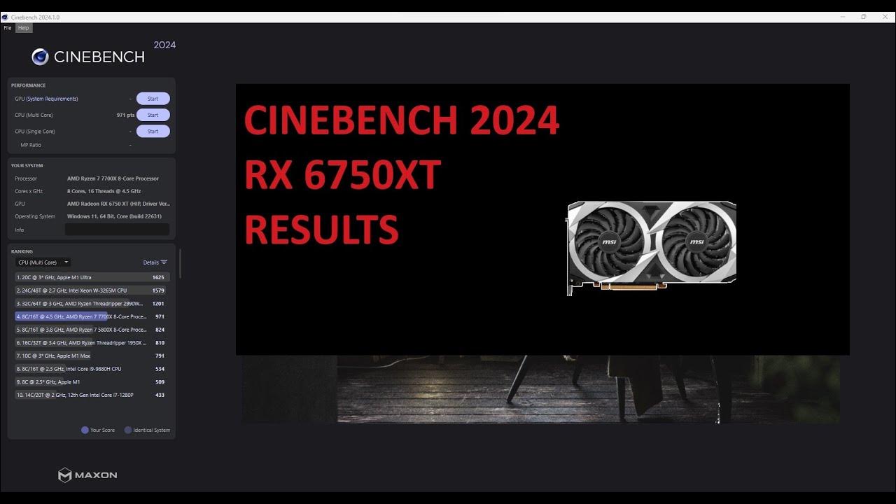 Is the Radeon 6750 XT Really Worth Buying? Cinebench 2024 GPU Test