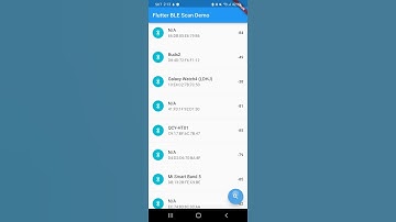 Flutter BLE scan demo1 for RSSI