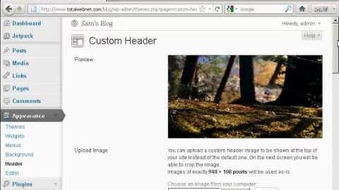 How to Put a Custom Header in Your Blog