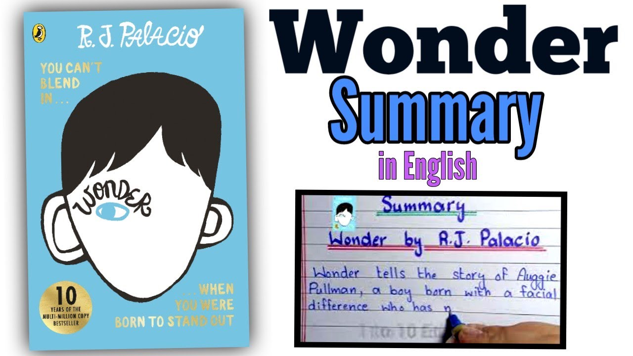Easy Summary of Wonder by R.J. Palacio for Students - YouTube