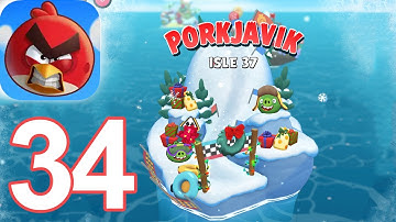 Angry Birds Bounce - PORKJAVIKA Isle 37 Gameplay Walkthrough Video Part 34 (iOS)