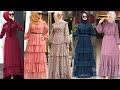Frill Dress/Ruffle Dress/Ruffle Maxi Dress/Muslim Ruffle Dress/Designer Ruffle dress/Hijabi Dress