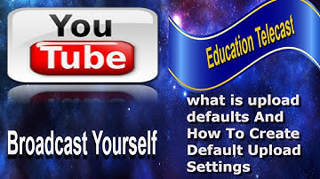 what is upload defaults And How To Create Default Upload Settings in Urdu/Hindi