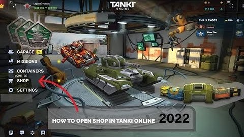 How to open shop in Tanki Online Test server