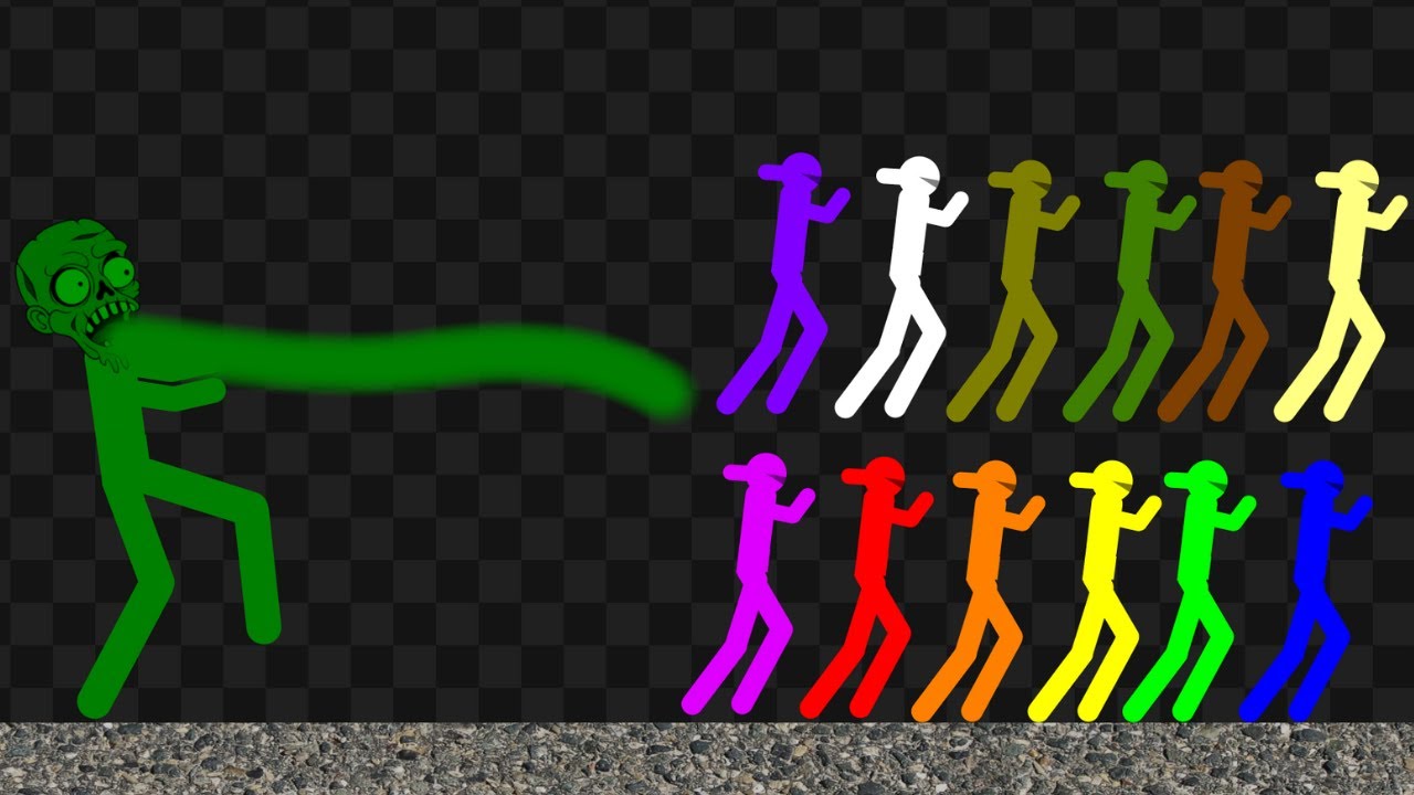 Survival Stickman Race: Zombie Attack