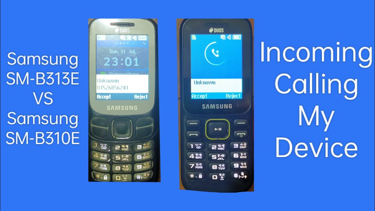 Samsung Metro 313 & Samsung Guru Music 2 Incoming Call At Same Time