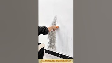 Skilled Worker Decorative Wall Creating Textured  #workprocess #walldecor