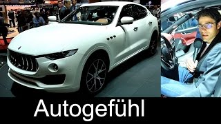 Maserati Levante SUV REVIEW Premiere Geneva all-new neu 2017