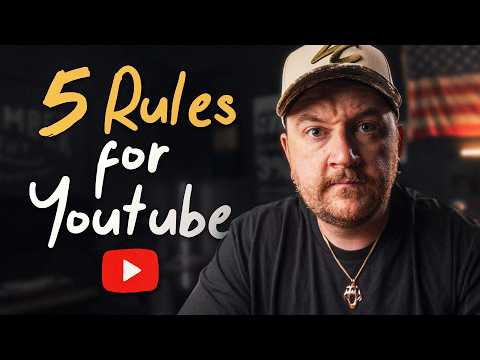 5 Rules For Starting YouTube in 2026