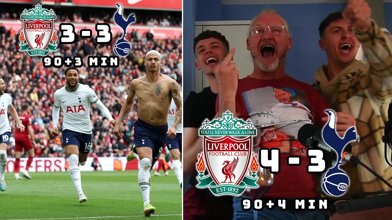 INCREDIBLE END TO THE GAME!! | Liverpool 4-3 Tottenham Reaction