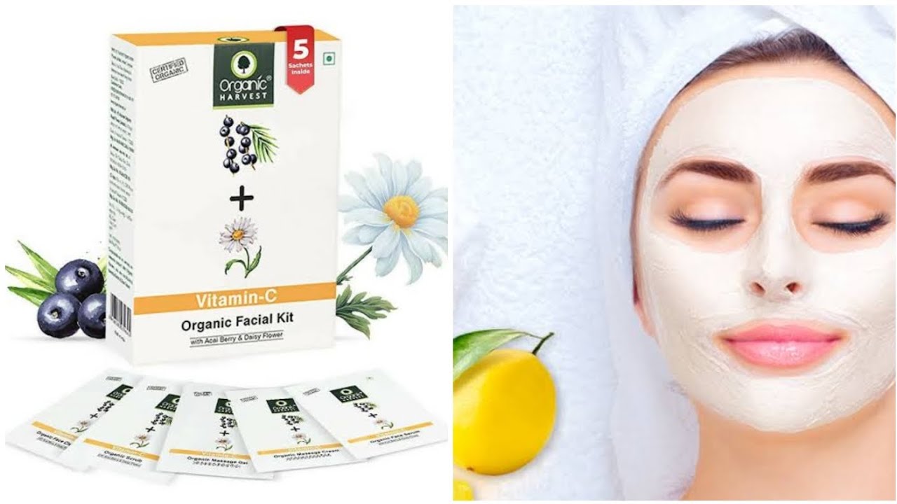Best facial for sensitive skin Organic harvest vitamin c facial kit