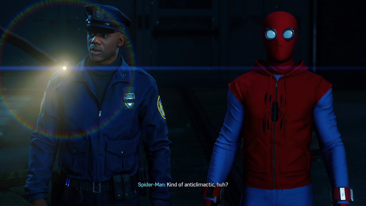Spider-Man Meets Officer Jefferson Davis With Homemade 2016  Suit - Marvel's Spider-Man Remastered 