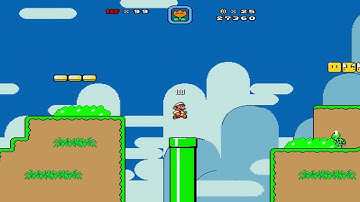 SMBX Custom level: Retro Mario World: First Level (WIP)