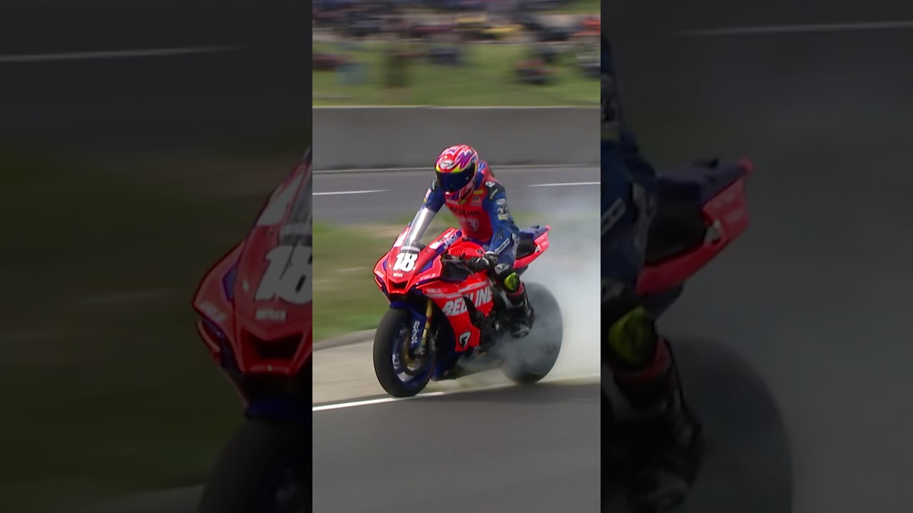 Medallia Superbike race one at Road America was cut short when Zach Butler's bike went up in smoke.