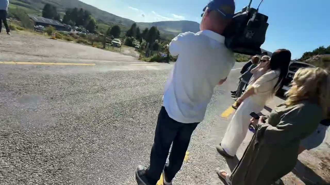 Michael Gaine (latest): the murdered farmer’s remains are removed from his farm by a hearse.