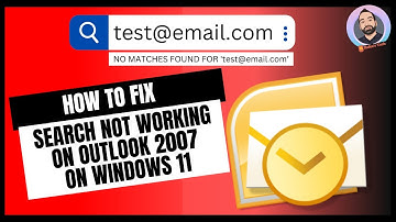 How to fix Search not working on Outlook 2007 on Windows 11 | Indexing not completed [100% Solution]