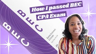 HOW I PASSED THE BEC SECTION OF THE CPA EXAM | CPA EXAM 2021 | UWORLD ROGER CPA REVIEW COURSE