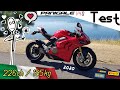 Test 226ch pour 195kg et pourtant elle est facile  ducati panigale v4s de 2020