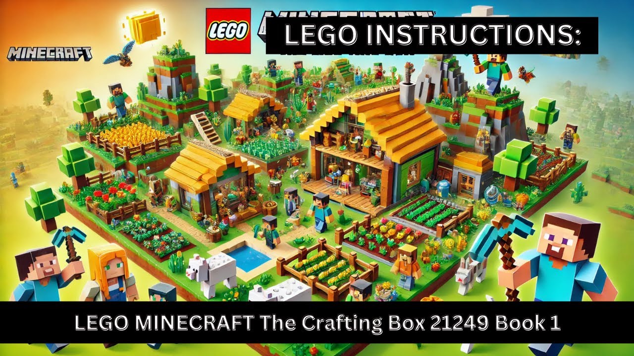 🎮 LEGO INSTRUCTIONS! LEGO Minecraft Crafting Box 4.0 (21249) Unboxed ...