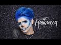 Blue Demon Skull Halloween Tutorial | Gabriel Zamora