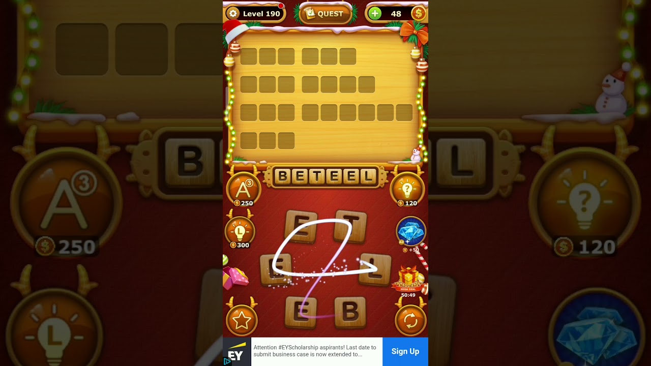 Word connect game level 190 | 