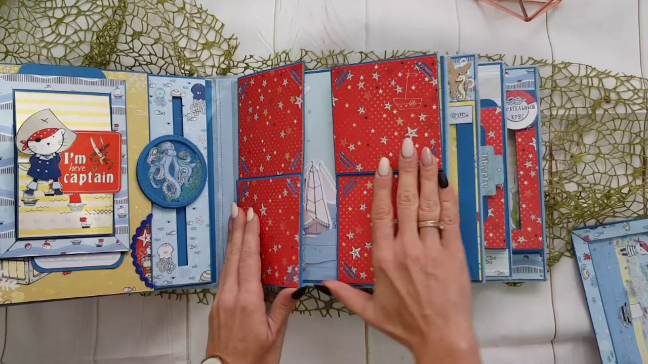 Скрапальбом с поп ап элементами/