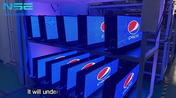 NSE Taxi Topper LED Display Screen Aging Test Before Shipment