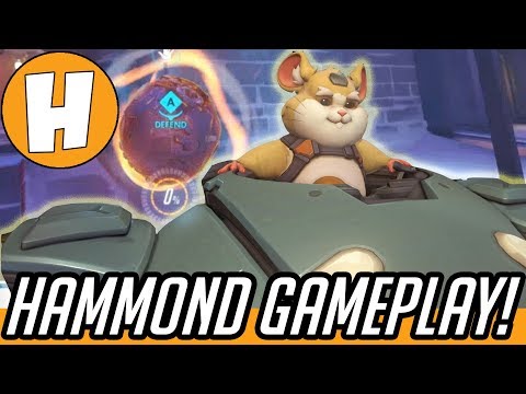 Overwatch - Hammond/Wrecking Ball Gameplay! (1 HERO LIMIT Quickplay) | Hammeh