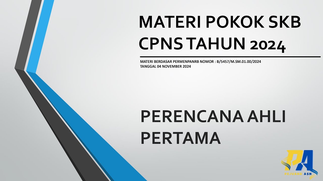 SKB - PERENCANA AHLI PERTAMA