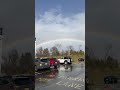 Double Rainbow Arcs Over Neighborhood After Rain