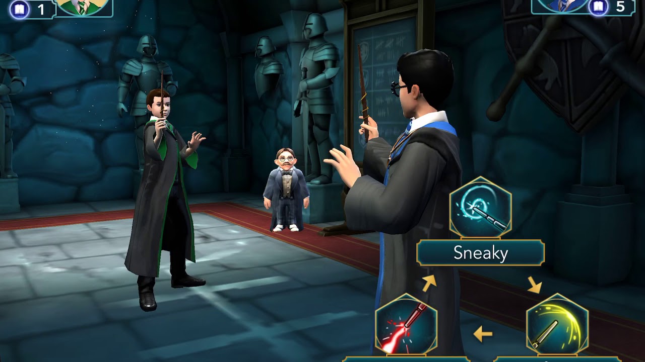 Winning a duel in Hogwarts Mystery 2 YouTube