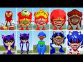 EVOLUTION OF ALL SONIC RED FAMILY VS ALL NEW SONIC EXE MECHATITAN FAMILY ? in Garrysmod!,....