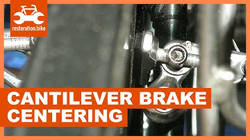 How to achieve cantilever brake centering in 2 easy steps