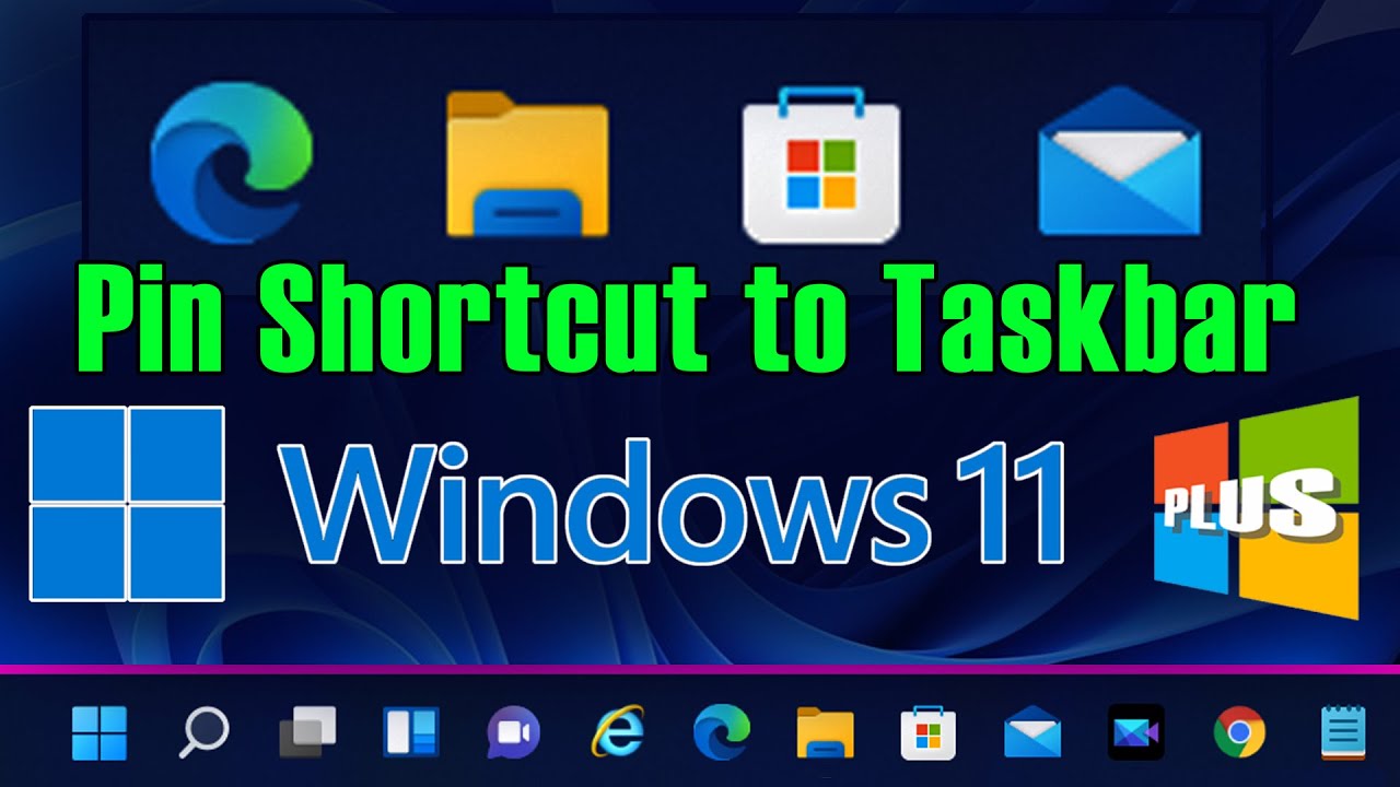 Windows 11 Tutorials Pin Shortcut To Taskbar YouTube
